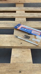 Dao cắt thủ công 140mm Wadfow WSK1061 lưỡi dao dài 37.5mm rộng 8mm kèm 5 lưỡi SK5 thân hợp kim nhôm cao cấp - Thinksafe