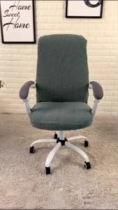Waterproof Elastic Chair Cover Anti-dirty Office Home Removable Solid Color Computer Chair Slipcover S/M/L