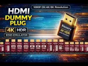 4K HDMI EDID Emulator 3840x2160 60Hz for Remote Access/KVM/Headless Server Stable Output & Wide EDID Support