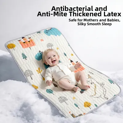 HAOMIAN | Baby Latex Cooling Ice Silk Summer Mat Machine Washable