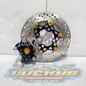 Paket Kaliper 2P S6R/T + Disc Cakram Sunstar 220MM + Breket Beat Mio Mio Sporty Vega Z Xeon Spacy Vario Scoopy Genio Jupiter MX Jupiter Z1 Vega Zr Vega RR