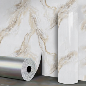 Marble Pattern Wall Panel Peel and Stick Wallpaper Decorative European Style Wall Art for Living Room Bedroom Home Decoration