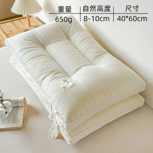 Japanese Style Silicon Layered Pure Cotton Pillow Neck Support Sleep Aid for Children Students Adults Rectangular Shaped Pillow Core