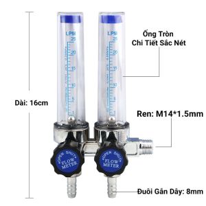 Cột đo lưu lượng Argon_Co2_2 vòi