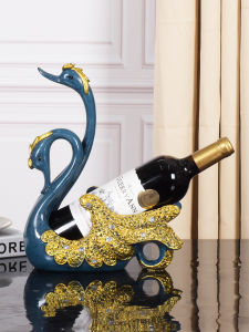 ชั้นวางไวน์รูปเป็ดยุโรป ตกแต่งบ้านสไตล์โมเดิร์นเรียบง่าย ของขวัญสำหรับการย้ายเข้าใหม่ วัสดุพลาสติก งานฝีมือ