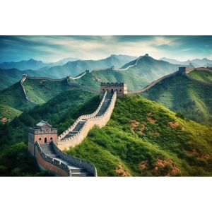 Modern Simplicity Great Wall Mountain Water Landscape Painting Office Living Room Decor Wall Art Print on PP Paper China
