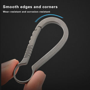 Titanium Alloy Buckle EDC Carabiner Keyring Automotive Accessories Key Chain Outdoor Camping Hiking Backpack Hook Keyring