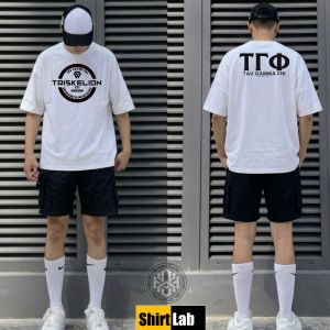 Shirtlab Tau Gamma Phi Fraternity Tshirt TGP Circle 1968 Design Triskelion Fratshirt Sublimation Print