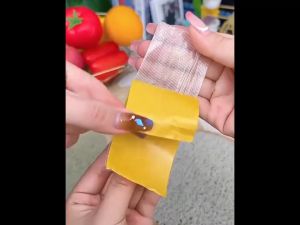 🅷🆆 10 METERS Double Sided Adhesive Fiber Mesh Tape High Viscosity Translucent Household Adhesive Tape Household Tape Duct Tape