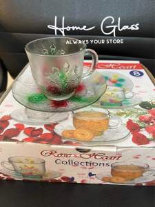 Cangkir Set Rose Warna isi 8pcs atau 12pcs