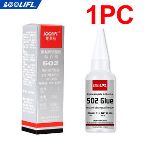 LOOLIFL | 502 Instant Super Glue Transparent Fast Drying Cyanoacrylate Liquid Adhesive Universal Repair Glue for Glass Ceramic Craft