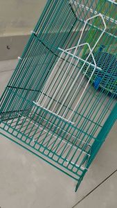 lồng chim khuyên hút mật ốc mít chim sâu hình vuông chất liệu kẽm bọc nhựa - lồng vuông fom cao siêu bền 20x33