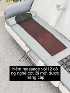 Nệm massage toàn thân đệm matxa với bi lăn toàn thân kết hợp đá ngọc bích giúp lưu thông khí huyếtgiảm đau nhức cơ