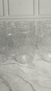 TERMURAH!!! 6 PCS Gelas Jempol Akrilik Plastik Gelas gagang Gelas Teh Gelas Plastik Gelas Jus Gelas Es besar