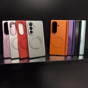 360° Ring Stand Magnetic Phone Case For Samsung Galaxy Z Fold 8 Ultra 8 7 6 5 4 Fold8 Shockproof Protective Hard PC Cover Funda