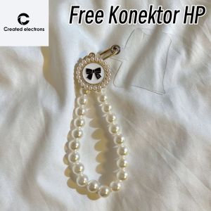 Tali Lanyard Gantungan hp Gelang Rantai Mutiara Gelang Manik Aksesori hp Rantai Dekorasi untuk casing hp