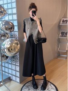 Korean Style Retro Tassel Little Fragrance Wind Womens Vest Autumn 2025 New All-Match Open Cardigan Vest Jacket