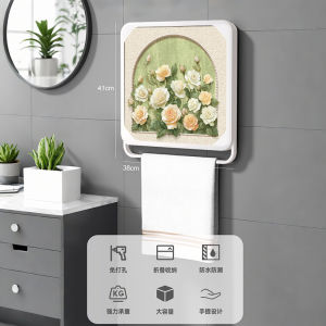 Hệ Thống Tủ Đựng Đồ Phòng Tắm Hình Biển Hoa Chữa Lành Cho Phòng Tắm Không Cần Đục Lỗ Giá Để Đồ Gấp Đựng Quần Áo