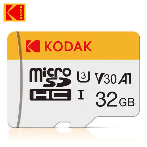 Kodak | Original KODAK Memory Card 64GB 128GB 256GB U3 4K Micro SD Card 32GB SDHC UHS-I C10 A1 V30 TF Trans Flash Microsd