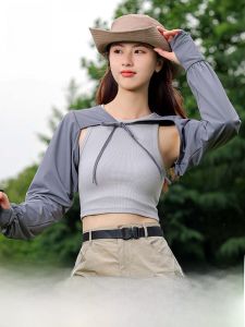 MiiOW | Mitts Ice Cap Sleeve披肩款夏季女士骑行户外开车防紫外线冰凉丝感护肩袖套猫人MiiOW纯色2025年新款