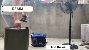 REAIM 4000W Gasoline Generator Portable 4-Stroke 220V Air-Cooled Power Generator for Home Backup Construction & Farm Use