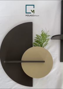 Kệ gỗ decor treo tường trang trí bàn học phòng khách phòng ngủ nhà bếp để sách không cần khoan Molago BA-D