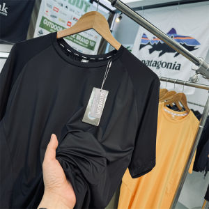 Antibacterial Deodorizing Filter Technology Cool Cooling Moisture Absorption Breathable Outdoor Sports Stand Cut Quick Drying Clothes Men Short Sleeve T-shirt