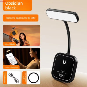 Aitemay 2pcs Flexible Gooseneck Magnetic Selfie Light 18 LED Beads 5 Brightness Levels for Video Makeup Reading