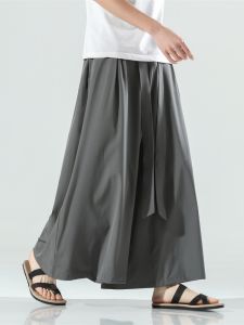 JIARONG | Traditional Style Loose Straight Pants