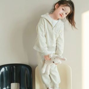 Girls Sporty Casual Outfit Autumn Collection Trendy Two-Piece Set Comfortable Sweatshirt And Pants Ideal for Ages 2-18