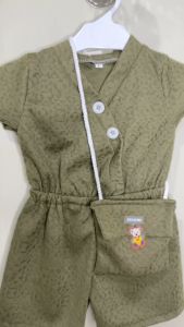 Setelan Baju Celana Anak Perempuan Berkancing 0-2 Tahun (Bonus Tas)