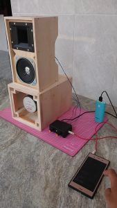 Box Planar 4 Inch KOmplit Speaker Audax AX 4080 100 Watt Plus Spikon MIni Cocon buat Sound Miniatur Ampli MIni