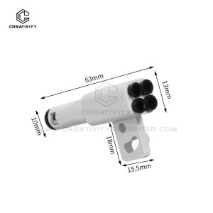4-In-1 Multi Filament Expansion Splitter PTFE Pipe Adapter AMS 4 Feeding Modules Connect Port for X1 X1C X2D P1P P1S P2S H2D H2S