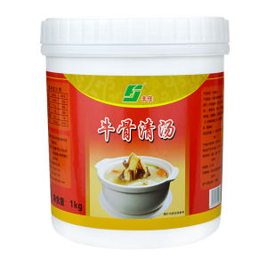 Concentrated Beef Clear Soup Flavoring 1kg Chinese Style Commercial Use Beef Bone Soup Base Material for Universal Scenarios