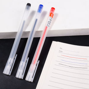 【Free Shipping】Blue Red Black 0.5 Precision Bullets Dont Fade for Long European Standard Gel Pens Student Office Stationery