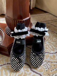 Cnorahk Niche Style Bow Socks Womens Summer JK Heel Knee Socks Ribbon Lace White Calf Socks Thin