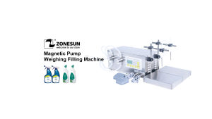 ZONESUN ZS-MP252W 50-3500ml 2 Heads Magnetic Pump Liquid Filling And Weighing Machine