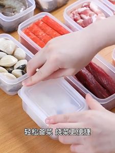 Hộp đựng thực phẩm bảo quản đồ ăn để tủ lạnh có nắp kín đựng gừng tỏi rau củ tiện lợi DN268