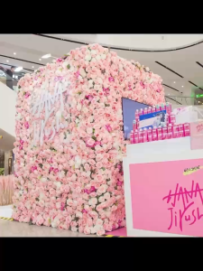 Mix Mat Rose Flower Wall Background Silk Rose Artificial Flower Mat 60x40cm Home Wedding Wall Decor Photography Backdrop