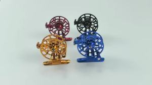 MNFT New Full AluminumIce Fishing Reel Right/Left Handed Fish Raft Wheel Ice Fly Winter Fishing Vessel Wheel Ultra-light