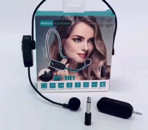 RICHMENT Wireless Microphone Headset 2 In 1 2.4G Wireless Mic System 164ft(50M) Headset and Handheld for Teaching Sport Yoga Tour Guide System Voice Amplifier Window Speaker PA System