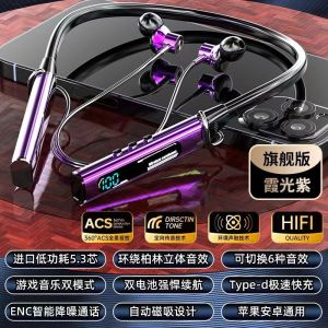 2025 New Bluetooth Neckband Style Sports Earphones Card Insertion Noise Reduction Super Long Battery Life High Sound Quality