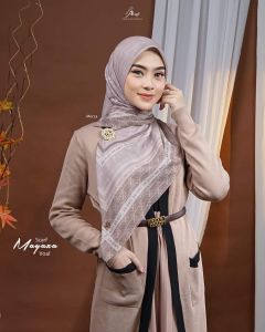 Mayaza Scarf Arrafi Jilbab hijab kerudung wanita dewasa segiempat motif daily simple mewah terbaru new terlaris terkini modern kekinian murah viral lebaran 2024 adem mudah di bentuk cantik bahan voal exclusive cantik bayar ditempat COD gratis ongkir garis