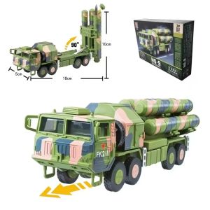 ABS 1/72 Creative HQ-9 Anti-Aircraft Missiles System Military Vehicle Model Glue Free DIY Assembled Bricks For Christmas Gifts