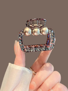 Kẹp Tóc Vuông Kim Cương Ngọc Trai Thanh Lịch Hàn Quốc Cỡ Vừa Phụ Kiện Tóc Thời Trang Tinh Tế Kẹp Tóc Hình Đầu Thỏ