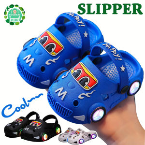Kids Slippers Glowning Shoes Anti Slip Beach Sandals with thick sole Cartoon Printed Slipper Shoes for Kids Boys