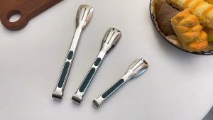 3Pcs Stainless Steel Food Tong Long Handle Barbecue Clips Anti-scald Bread Steak Barbecue Food Clips Cooking Tongs Kitchen Utensils