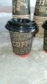 P2 JOLIE/ISI 50PCS/Paper Cup Kraf/ Gelas Kopi Tahan Panas /Nesto 8 oz/Kraft Coklat Motif Random/(gelas + tutup) atau (gelas saja). 