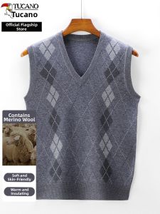TUCANO | Warm Wool-Blend Mens Sweater Vest