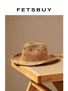 Custom Handmade Raffia Straw Hat